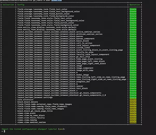 Configuration Import